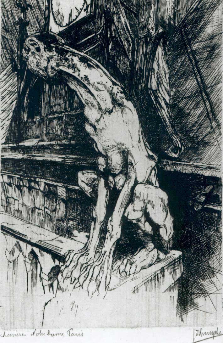 J.D.B. 200 A  CHIMERE NOTRE-DAME PARIS 1926. C.E.
