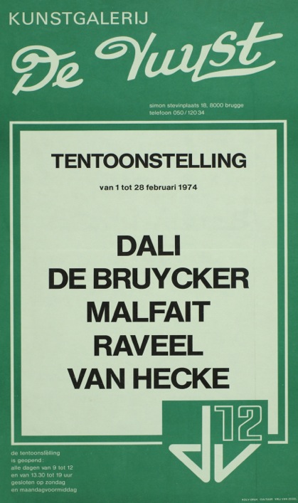 D310 TENTOONSTELLING BRUGGE FEBRUARI 1974
Letterhuis Antwerpen
