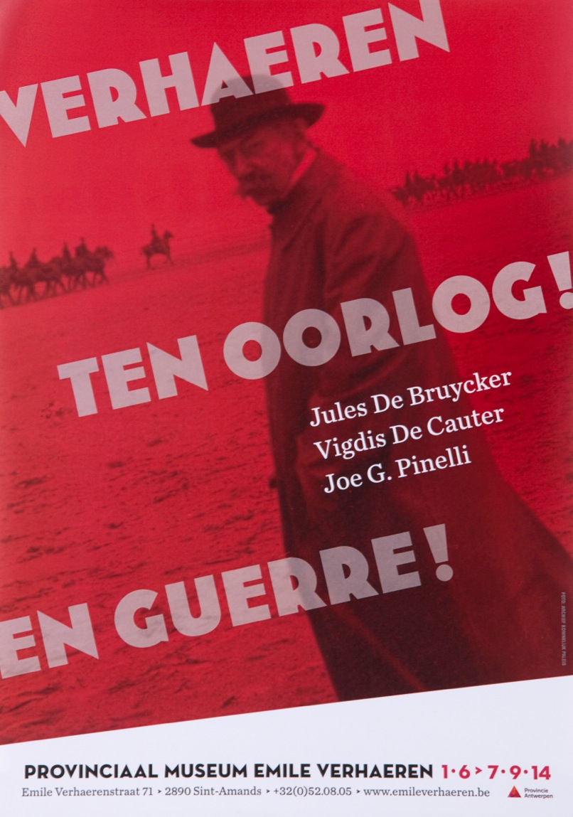 D312  FLYER VOOR DE TENTOONSTELLING IN HET EMILE VERHAEREN MUSEUM
Dit museum is gelegen op een prachtige locatie aan de Schelde op het grondgebied St. Amand (bij Temse). Het is op die locatie dat de serie "Stille waters" opgenomen werd. Data tentoonstelling 01/06/2014 - 07/09/2014
