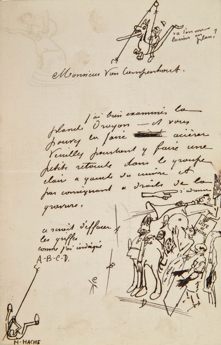 xxx  BRIEF VAN JULES DE BRUYCKER AAN ZIJN DRUKKER A. VAN CAMPENHOUT
