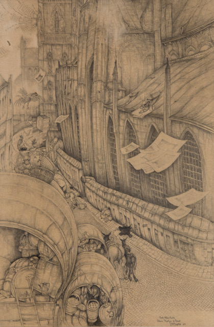 A0028A   ST. NIKLAASKERKE (tekening)
Ontdekt bij Rops april 2019.
Ex. verzameling Mevr. Jacqmotte.
Expo MSKG 1970 met foto in de cataloog.

