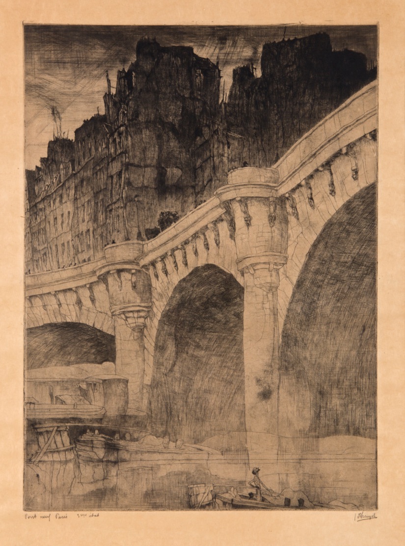 J.D.B. 158A. PONT - NEUF, PARIS 1925
3de staat   
Enkele exemplaren
L.R.N.M.
V.P. van het J.D.B. nr. 158
H. 440 x B. 320
