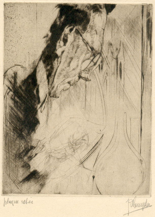 J.D.B. 398  AUTOPORTRAIT "19.."
Uitzonderlijke staat
H 128-B 98
L.R.N.M.
