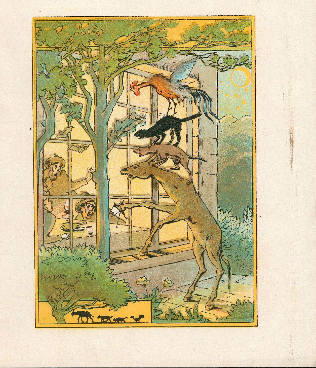 D.085A ILLUSTRATIE UIT HET BOEK VAN POL ANRI "ZES SPROOKJES"

