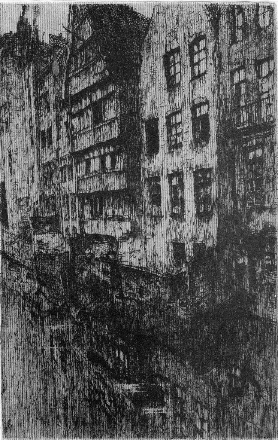 J.D.B. 304  MAISONS PONT DE LA DECOLLATION 1932
H 248-B 157
L.R.189
De plaat is versneden in de breedte.

