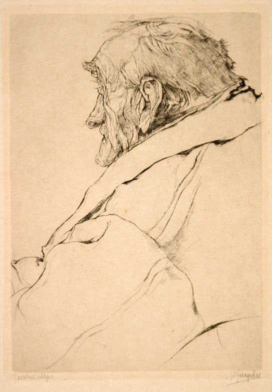 J.D.B. 202 JACOBUS ALIJN 1926
Deze ets is gemaakt voor het album "Onze Kunst" Nr.11/12 1926
H 200-B 145
L.R.142
