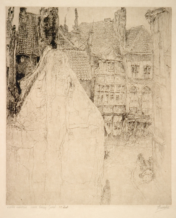 J.D.B. 210  VIEILLES MAISONS GAND (VIEUX BOURG) 1926
H 274-B 250
L.R.N.M.
