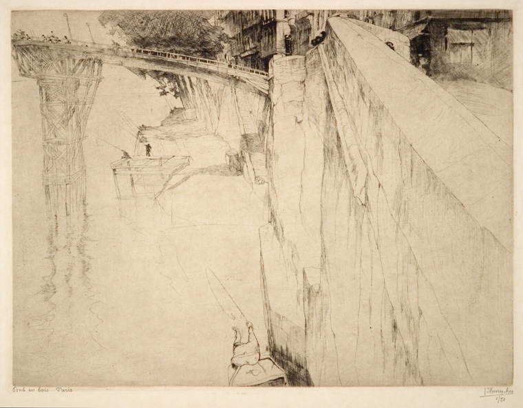 J.D.B. 169A  LE PONT DE BOIS // QUAI DE LA TOURNELLE PARIS 1925
De " Le " Van pont is op deze ets niet genoteerd maar heeft wel hetzelfde nummer 1/50
H 242-B 318
L.R.116

