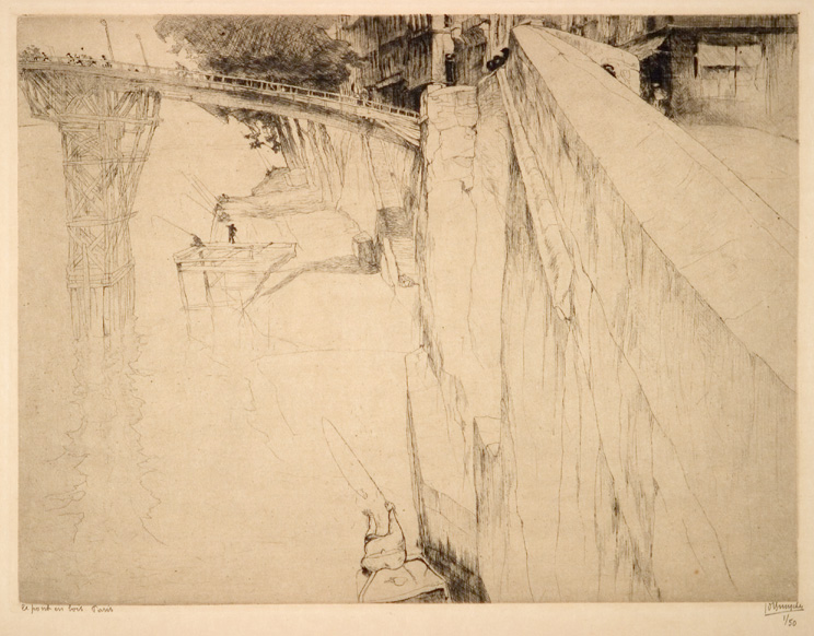 J.D.B. 169B  LE PONT DE BOIS // QUAI DE LA TOURNELLE PARIS 1925
Deze ets is genummerd 1/50 
De vorige ets is ook genummerd 1/50, wat nogmaals het bewijs is dat JDB verplichtingen had tegenover bepaalde verzamelaars.
H 242-B 318
L.R.116

