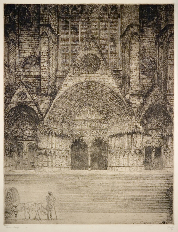 J.D.B. 268  CATHEDRALE DE BOURGES (PORTIQUE) 1931
H 596-B 458
L.R.N.M.

