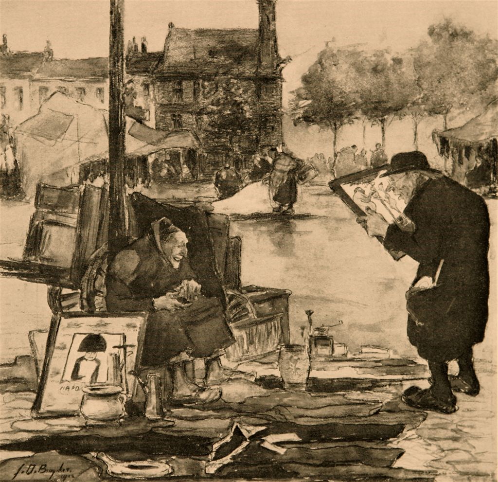 A.041  ROMMELMARKT  VRIJDAGSMARKT TE GENT // L'AMATEUR D'ART
Verkocht Vente-Palais//P.S.K. 12/04/1972
