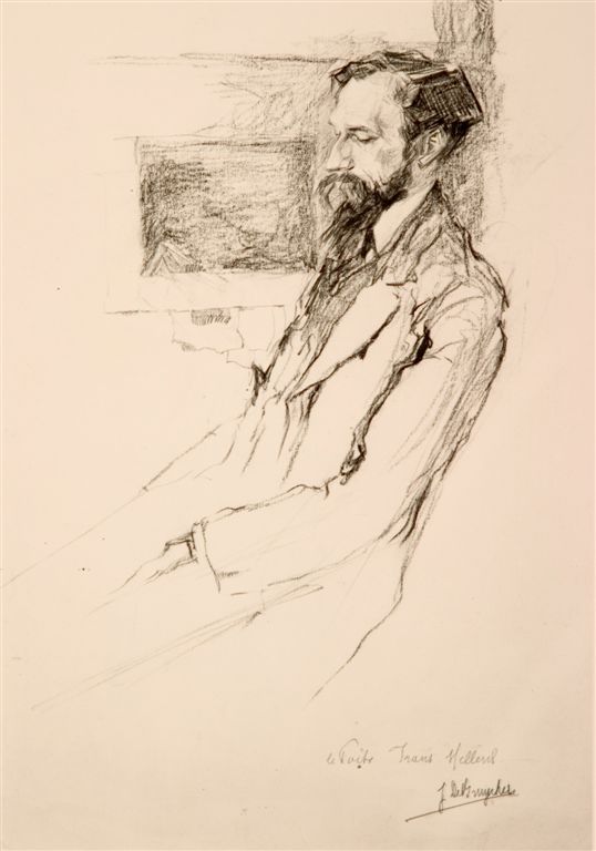 B0104 DE SCHRIJVER FRANS HELLENS
Frans Hellens werd in zijn jeugd ook geportretteerd door A.Modigliani
