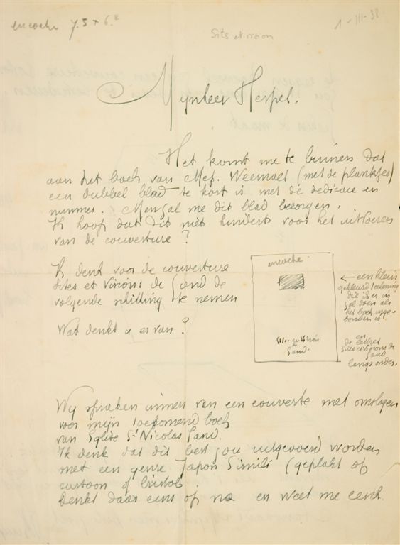 D.137 BRIEF VAN JULES DE BRUYCKER AAN ROGER HESPEL  
