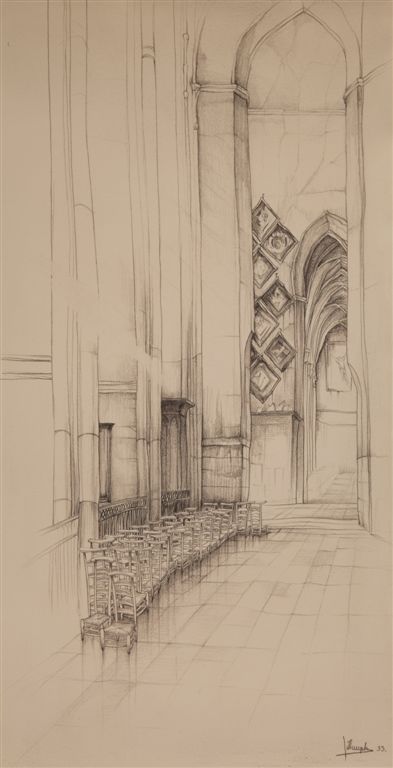 C0004 STUDIE // SINT NIKLAASKERK 
Permanent tentoongesteld in Sint Niklaaskerk Gent
Dit als aandenken aan Jules De Bruycker ter gelegenheid van de opening van de hoofdingang na 50 jaar restauratie
