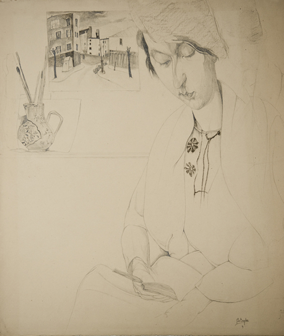 A0224 JONGE DAME IN ATELIER
Verz. N.V.H.

